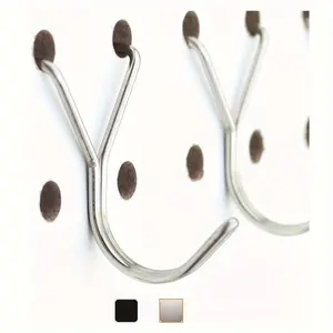 Stainless Steel Pegboard Hook, 20pcs/pack Durable and Sturdy Pegboard Hook, Shelving Pegboard Display Hook, Metal Pegboard Hook for Garage, Office, Kitchen, Store