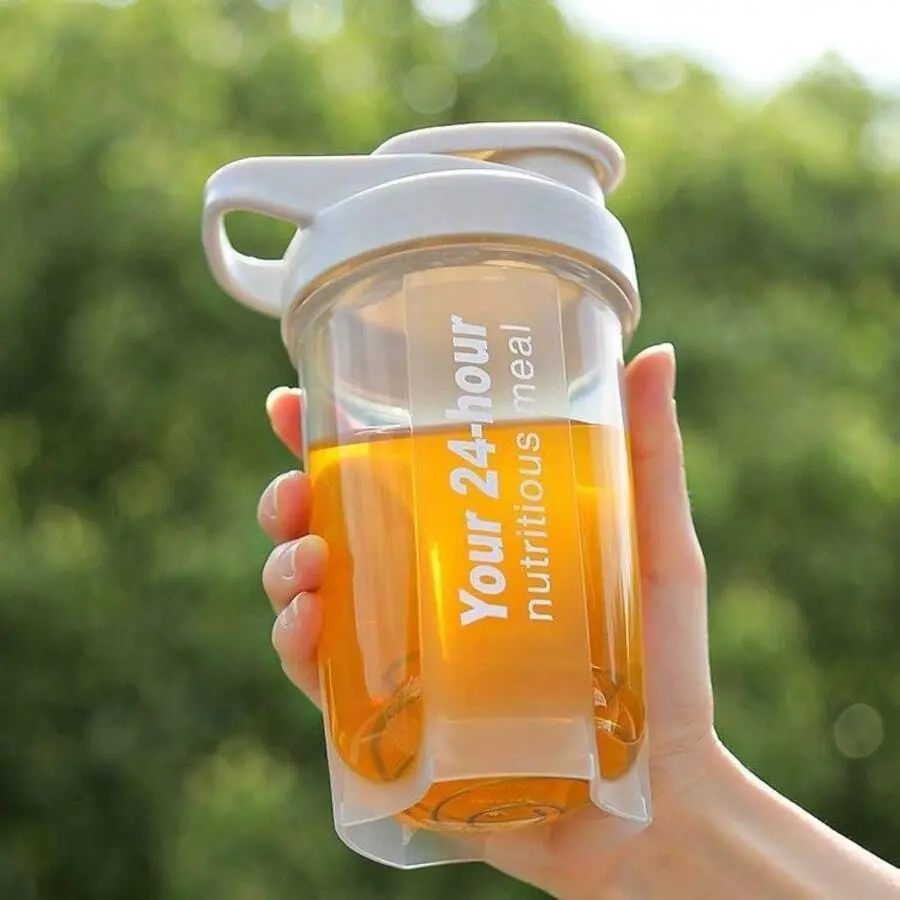 17oc Shaker Bottle Protein Shakes, Protein Shaker Bottles, Protein Bottles Shakers, Suitable for Sports/Fitness Use, Comes with a Stainless Steel Mixing Ball and Markings for Ounces and Milliliters, Perfect for Smoothies and Supplements