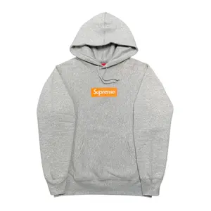 Supreme Box Logo Hooded Sweatshirt (FW17) Heather Grey
