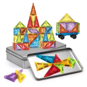 Mini Magnetic Building Blocks Set, 50pcs/32pcs/26pcs/7pcs Travel Toy with Storage Box, Stem Education for Kids 3-8 Years Old, Creative Building Blocks, Magnetic Construction Set