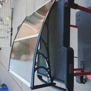 VEVOR Window Door Awning Canopy 40" x 40",  UPF 50+ Polycarbonate Entry Door Outdoor Window Awning Exterior, Front Door Overhang Awning for Sun Shutter, UV, Rain, Snow Protection, Hollow Sheet