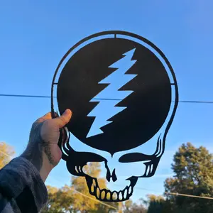 Grateful Dead Skull bare metal 14.5 " tall 14gauge.