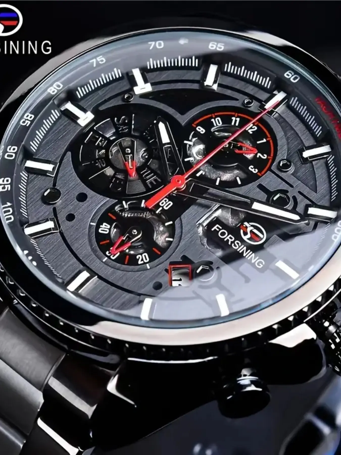 Stylish Men's Mechanical Tourbillon Watch, Automatic Skeleton Design with Dual Calendar, Luxury Gift for Boyfriend or Husband, Analog Mechanical Watches, Mechanical Style Watches, Mechanical Wristwatches
