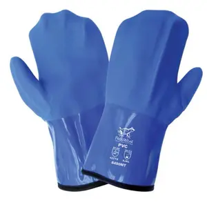 Waterproof lined PVC gloves choppers mittens