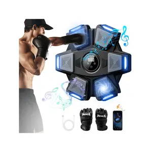 UMAY Upgrade Intelligent Music Boxing Machine For Adults, Boxing Machine With Boxing Gloves, Wall Mounted Boxing Trainer, Electronic Boxing Target Fitness Striking Equipment For Home, Indoor And Gym Use