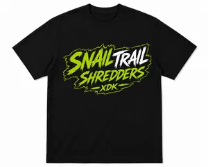 Snail Trail Shredders Black T-Shirt - Adult