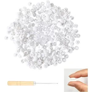 T5 Plastic Snaps,140 Set White Snap Buttons No Need Tools, No-Sew Snap Buttons for DIY Crafts Clothes Sewing