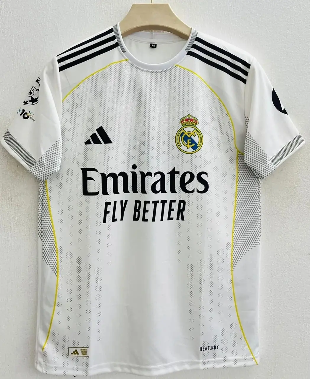 Real Madrid Home Football Kit 25/26 Season, Polyester Mesh Fabric - FULL LOGO