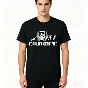 Forklift Certified Shirt, Funny Certified Forklift Operator T-Shirt Graphic tees,Unisex