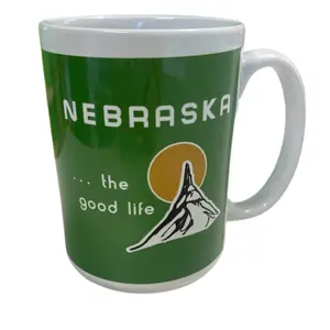 Nebraska The Good Life Mug | 15 oz | Chimney Rock | Nebraska State Historical Society