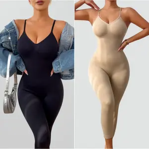Kim Kardashian Inspired Seamless Tummy Control Bodysuit Shapewear with Waist Training Leggings Full Body Shaping Wear for Women