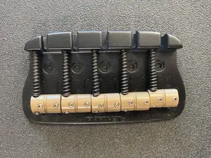 Sterling By Music Man Replacement AlBridge Parts SQM5 Sterling Music Man Replacement 5 String Bass Bridge Black 18mm String Space