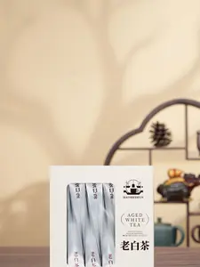 HaoHeShun Aged White Tea - Premium Quality Loose Leaf Tea for Relaxation & Health Benefits 12packs 60g