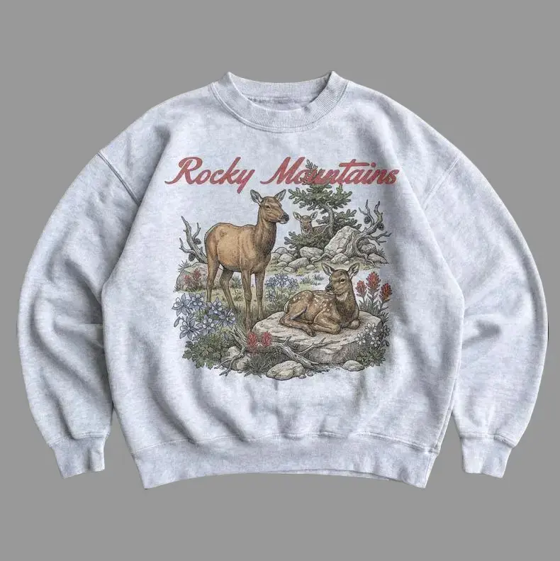 Rocky Mountains Sweatshirt,  National Park Sweatshirt