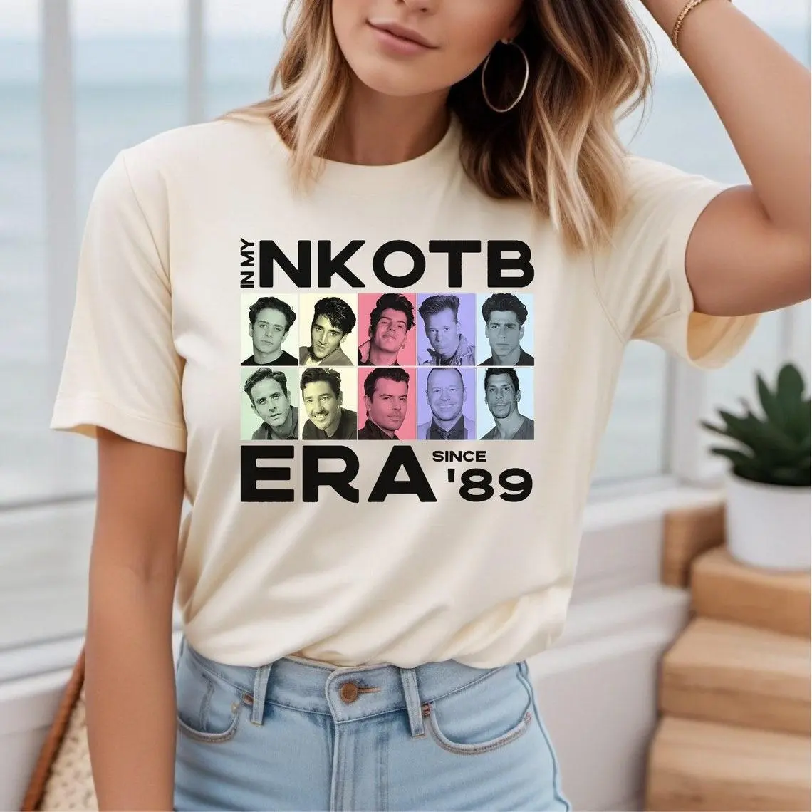 NKOTB Vintage Graphic Tee, New Kids On The Block T-Shirt, Classic Boy Band Fan Apparel, Music Lover Gift T080177