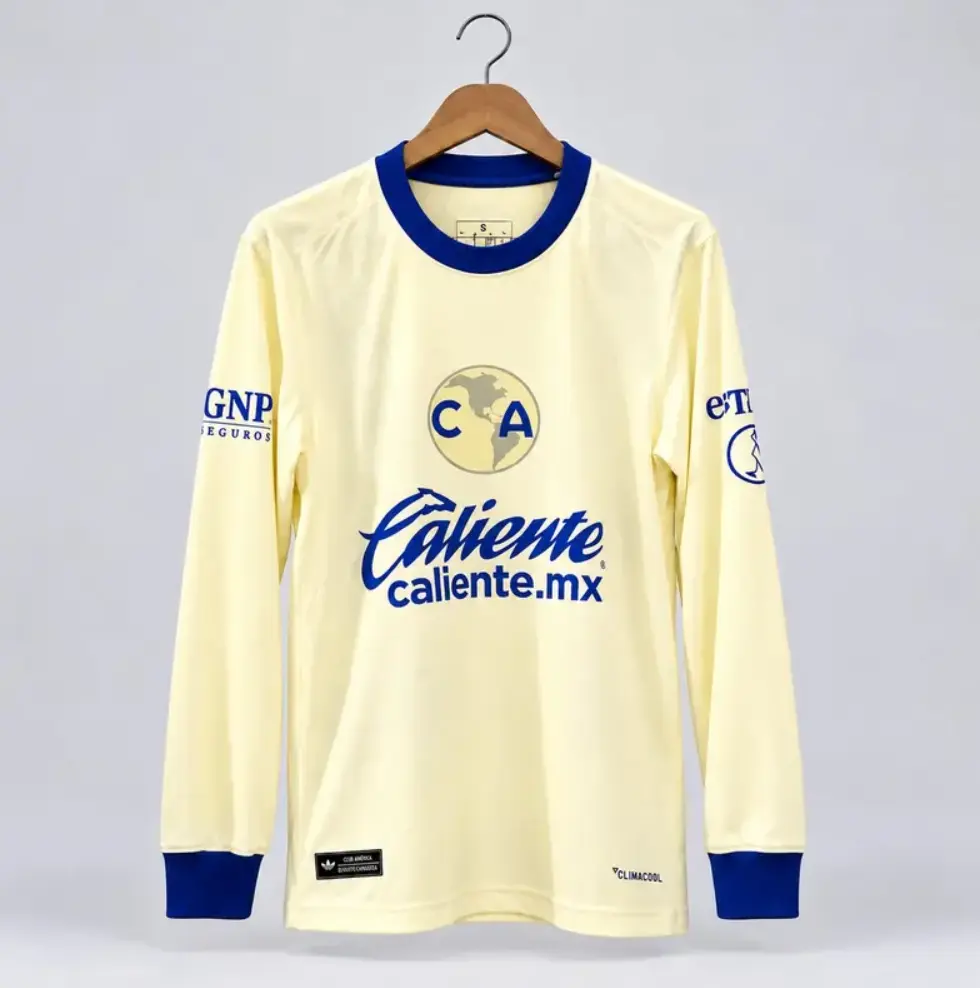 2026/27 Third Kit Long Sleeve Soccer Jersey, Full Logo Football Shirt, Unisex Men's Sports Fan Top, Casual Game Day Sportswear