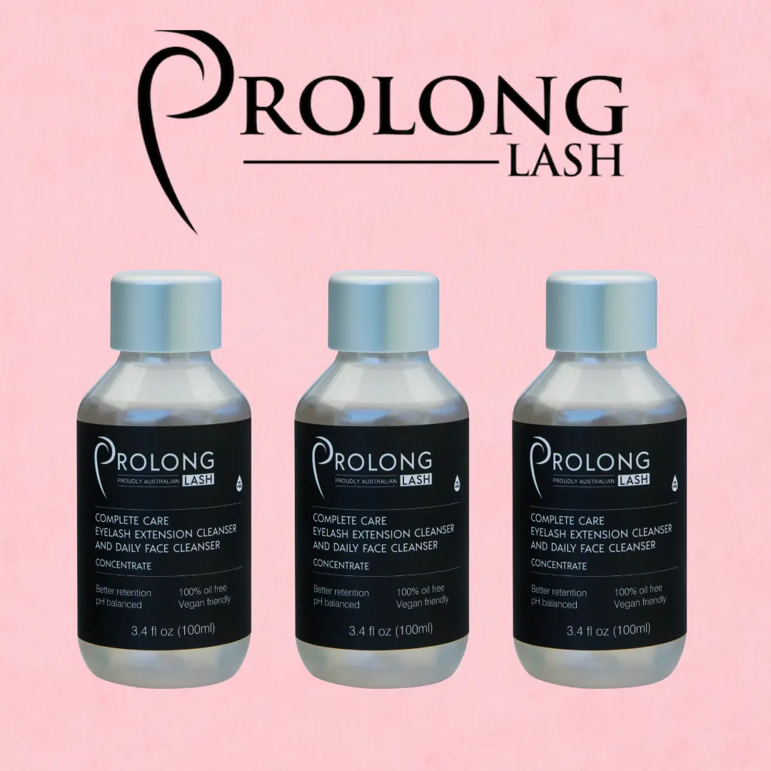 Oil-Free Lash Cleanser Concentrate, Professional Liquid Cleanse for Makeup & Oil Removal, 3.4 fl oz / 100 ml, Adults, Concentrated, Dilute Before Use, Lashes & Eyes