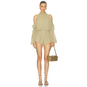 Camila Coelho Leora Romper in Sage