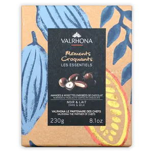 Valrhona Dark & Milk Chocolate Coated Almonds & Hazelnuts Gift Box