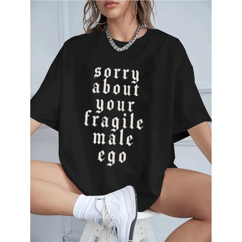 Pure cotton women's t-shirt with a modern print loose casual style comfortable short sleeves and original graphic design for a stylish and cool urban look. walk by faith Flower Print Casual T-Shirt Unisex Horror Movie Villains Asymmetrical Long Sleeve Cam