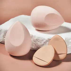2/4pcs Makeup Sponge & Mini Finger Puff Set - Makeup Puffs - Latex-Free Beauty Sponges for Flawless Liquid, Cream & Powder Application