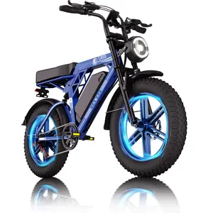 Electric Bike for Adults & Teens 31 MPH Max Speed 20x4 All Terrain 48V 17.5AH Removable Battery 1000W Motor Foldable E Scooter with Smart Cruise Mode & Dual Braking Lightweight Folding Bike