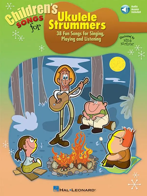 USED Book - Children's Songs for Ukulele Strummers Book/Online Audio [With CD (Audio)] by Hal Leonard Corp. (Paperback) - english