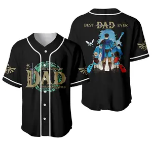 Custom The Legend Of Dad Baseball Jersey Shirt, Baseball Jersey Shirt, Outdoor Sports, Sport Shirt, Dynamic And Comfortable