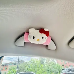 Must-Have Aesthetic Hello Kitty Car Grab Handle Covers 2-Pack Soft Protective Sleeve for Auto Roof Handles
