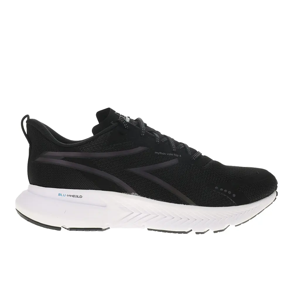 diadora Mens Mythos Blushield Volo 4 Hip Running Sneakers Shoes - Black