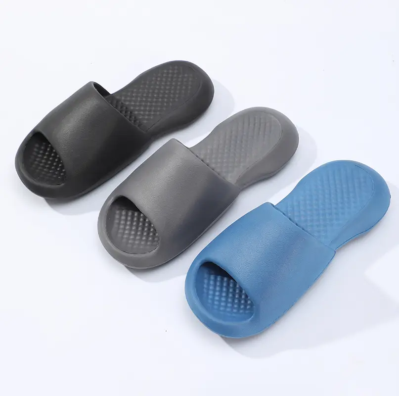 Roxoni Men's Solid Slipon Sports Casual Comfort Soft Breathable Slippers Open Toe Ultra Comfort Insole Non-Skid Outsole Summer Beach Sandals