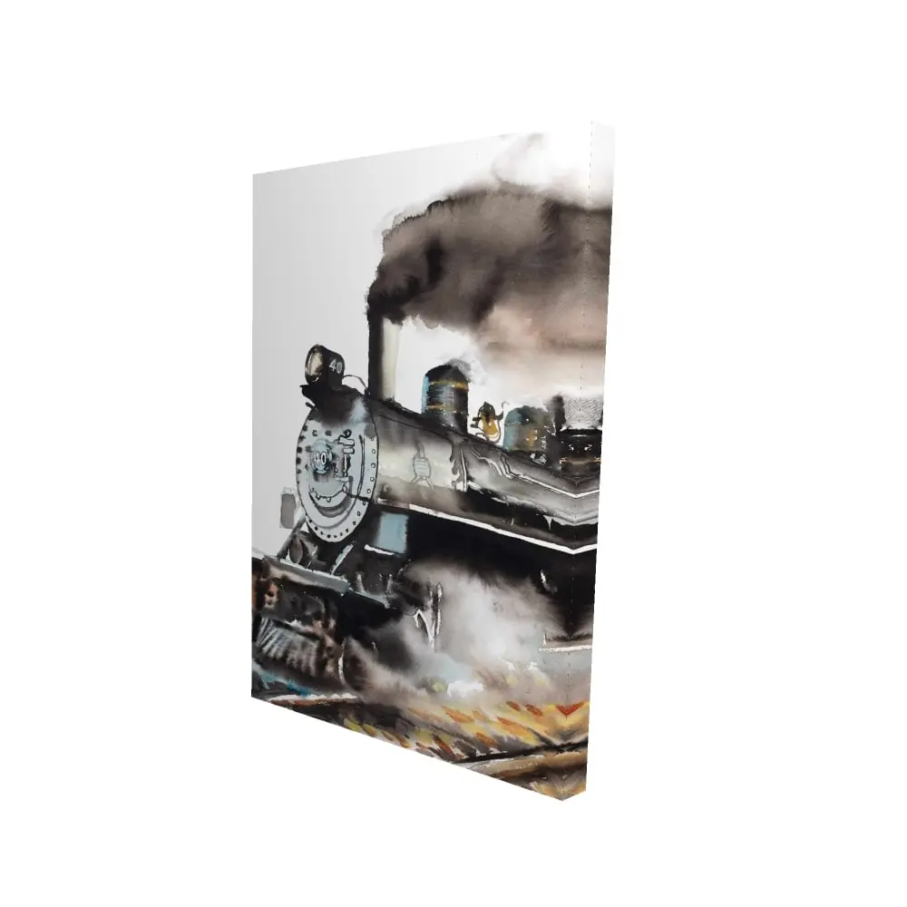 360 Stand High-Detail Vintage Steam Train Wall Art - 24x36in Vintage Photo Print, Artistic Artwork, Adventure-Themed Home Decoration for Office & Room, Ideal Gift, Vintage Prints