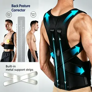 Posture Corrector Back Brace for Men & Women – Upper Back Support, Adjustable Shoulder & Spine Straightener fathersdaygift