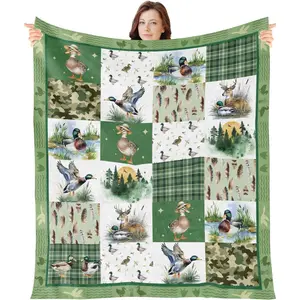 Mallard Duck Throw Blanket - Wild Duck Gifts Blanket for Boys Girls Animal Throw Blankets for Ducks Lovers Kids Women Men Gifts Ducks Blankets for Home Couch Bed Outdoor