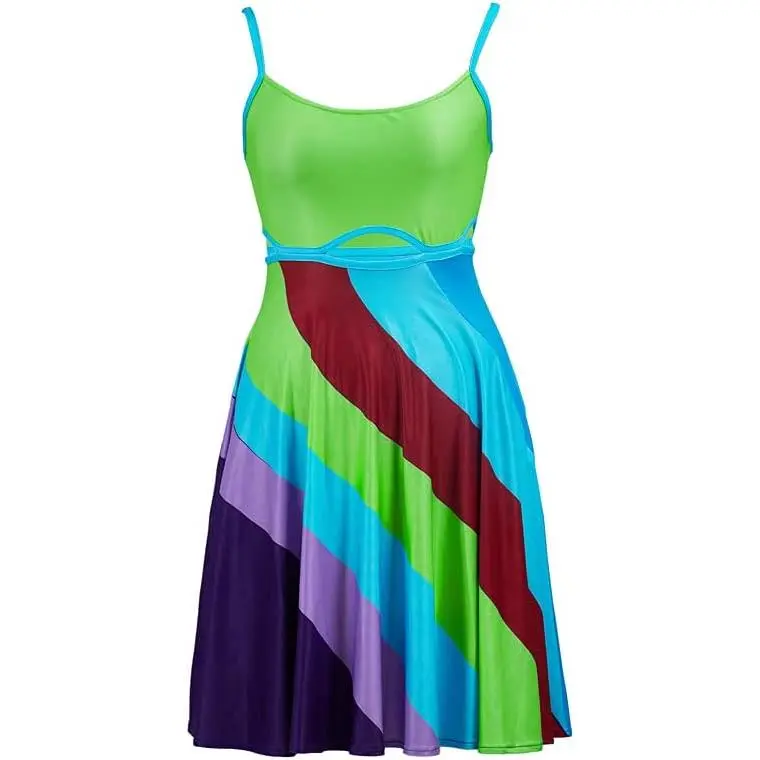 Women's 13 Going On 30 Cosplay Costume Jenna Rink Spaghetti Strap Mini Dress