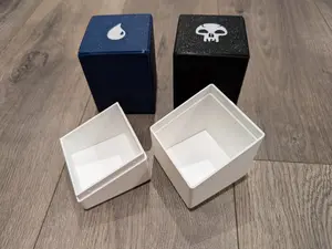 Custom Magic The Gathering Deck Box for EDH Commander Mana Color Themed Holds 100 Double Sleeved Cards with Unique Designs