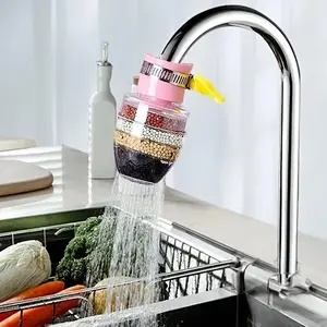 Water Tap Nozzle Filter, Self-Filtering Water Purifier, Home Water Filtration Device, Enhances Drinking Quality, Easy Installation