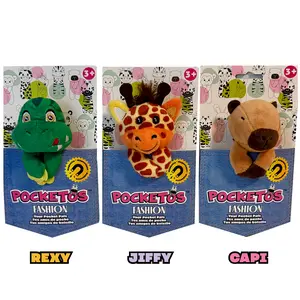 Pocketos Fashion Bundle of 3 Plush Magnetic Animals