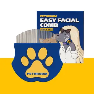 PETHROOM Easy Facial Comb for Cats and Dogs Pets Eye Comb