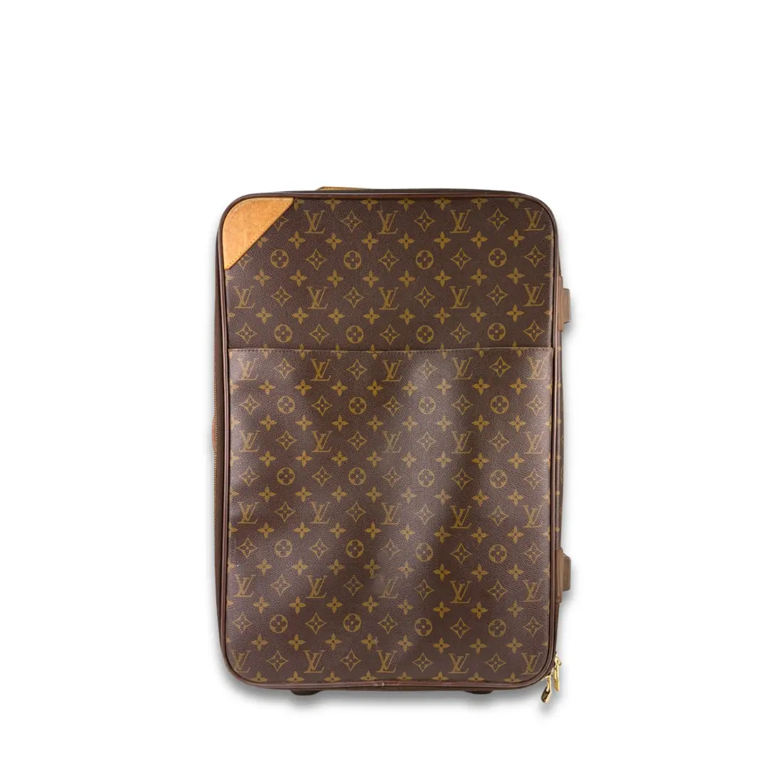 Pre-owned Louis Vuitton Coated Canvas Luggage Monogram Pégase 55 Luggage