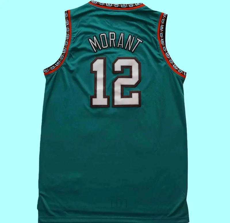 Ja Men's Sleeveless stitched Basketball Jersey green