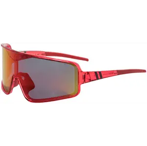 Blenders Unisex Eclipse 99mm Gloss Crystal Red Polarized Sunglasses 2060092HW990I