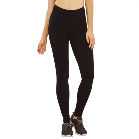 Women's Premium Cotton Full-Length Leggings - High Wide Waistband, Tummy Control, No See-Through, Ankle Length, Elastic Activewear, Gym Fitness Sportswear, Athleisure Bottoms, Comfy Supportive Bottoms, Cotton Sportswear (S-3XL)