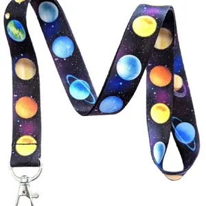 Execucat Lanyard - Solar System (Planets) - ID Badge Holder & Keychain