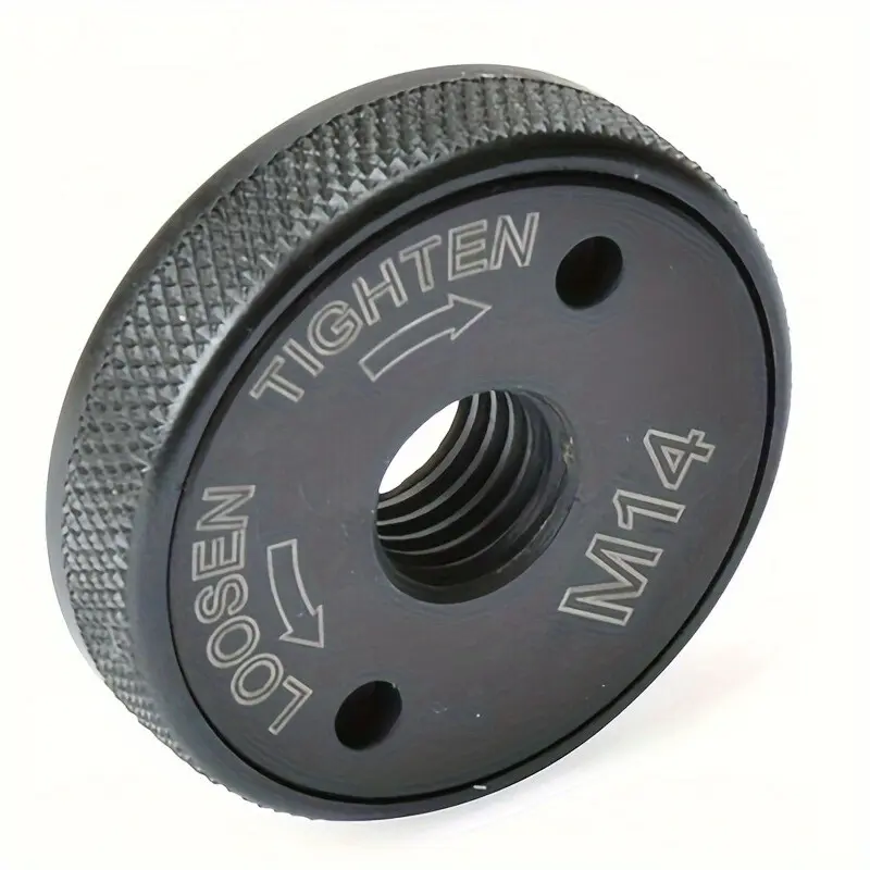 M14 Angle Grinder Quick Release Lock Nut, Self-Locking Heavy Duty Industrial Flange Nut, Suitable for 115/125mm Angle Grinders, Tool-Free Sanding Disc Replacement