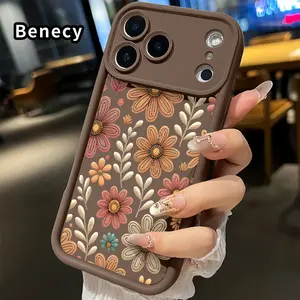 Floral Pattern TPU Phone Case for iPhone 17 Pro Max 17 Air Shockproof Full Camera Protection Durable Slim Silicone Cover Smartphone Casing Protective Cellphone