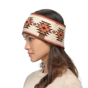 Southwest Pattern Headwrap for Women - Stylish Boho Accessory with Unique Geometric Pattern, Polyester & Nylon Material, 1 Headband per Pack