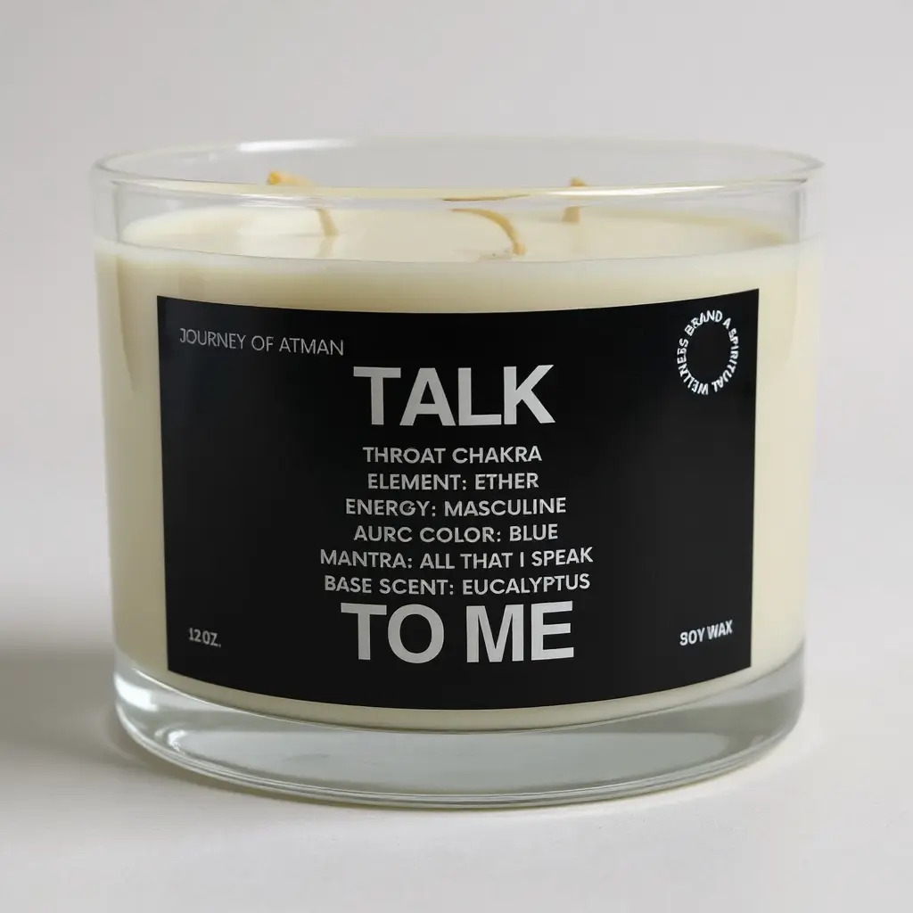 Talk To Me Throat Chakra Candle | Communication & Self-Expression