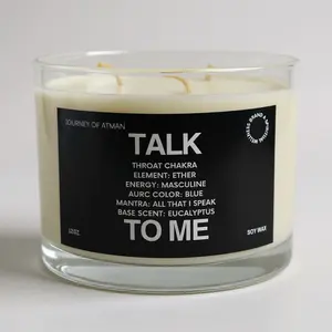 Talk To Me Throat Chakra Candle | Communication & Self-Expression