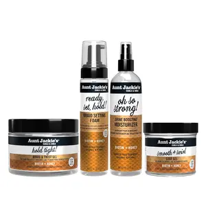 Aunt Jackie's Award-Winning Braid + Twist Collection Oh So Strong Shine Boosting Moisturizer, 12 fl oz